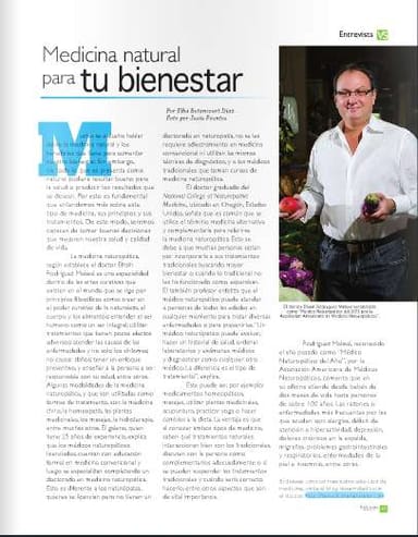 Portada de la revista Vida Sana, enfocada en medicina natural y bienestar en Puerto Rico.